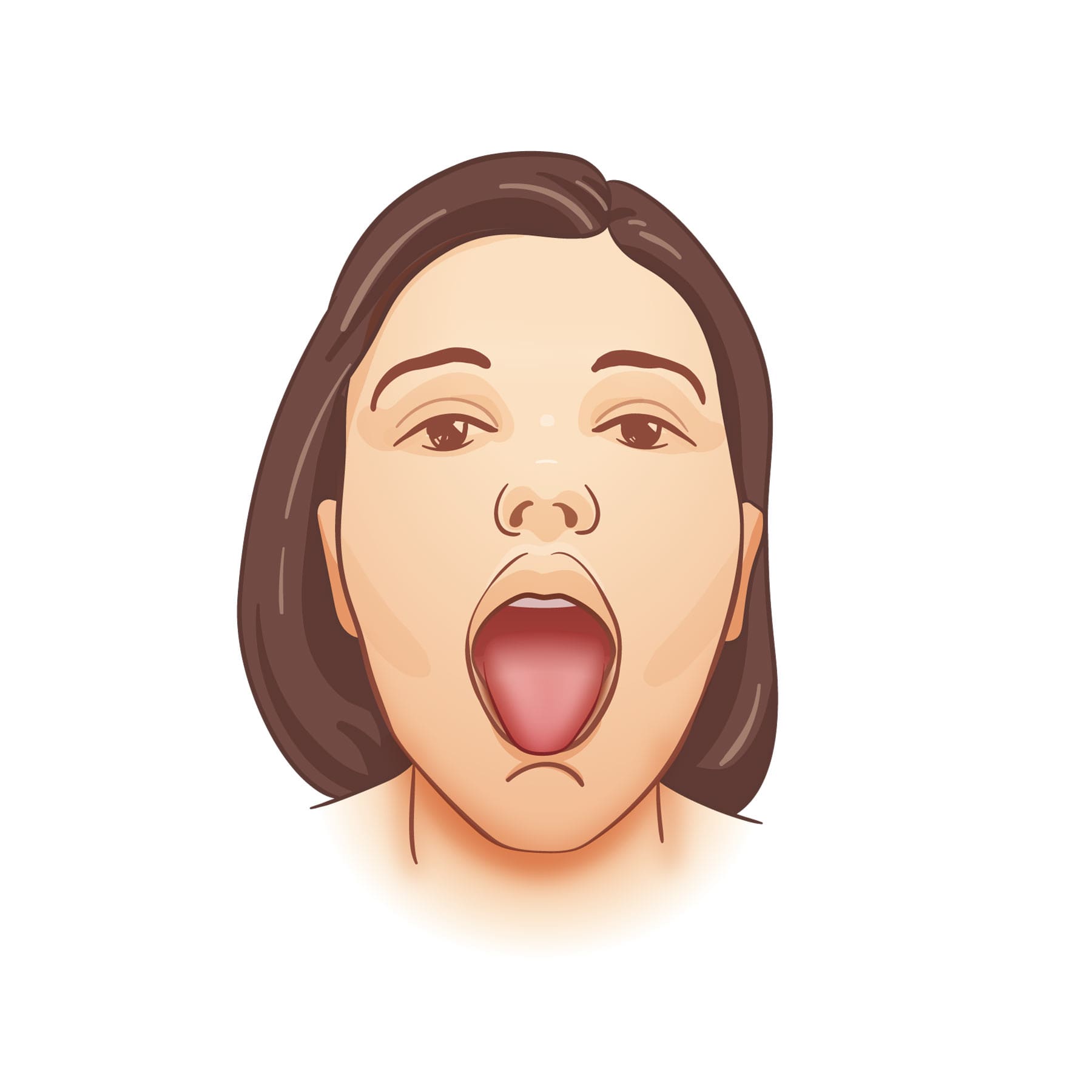 Step 2 Stick your tongue out in front of a mirror