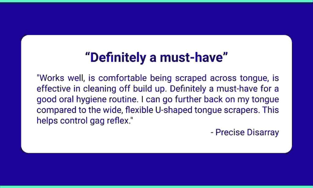 testimonial from Precise Disarray on Amazon saying "definitely a must have"